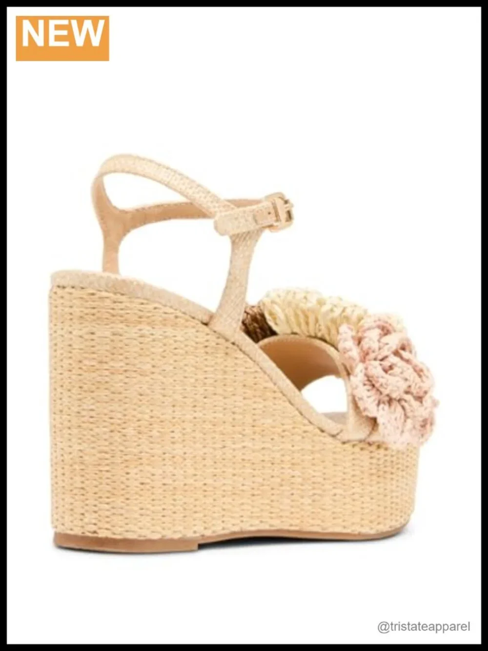 Wedge Sandal Slingback Buckle Closed Toe Casual